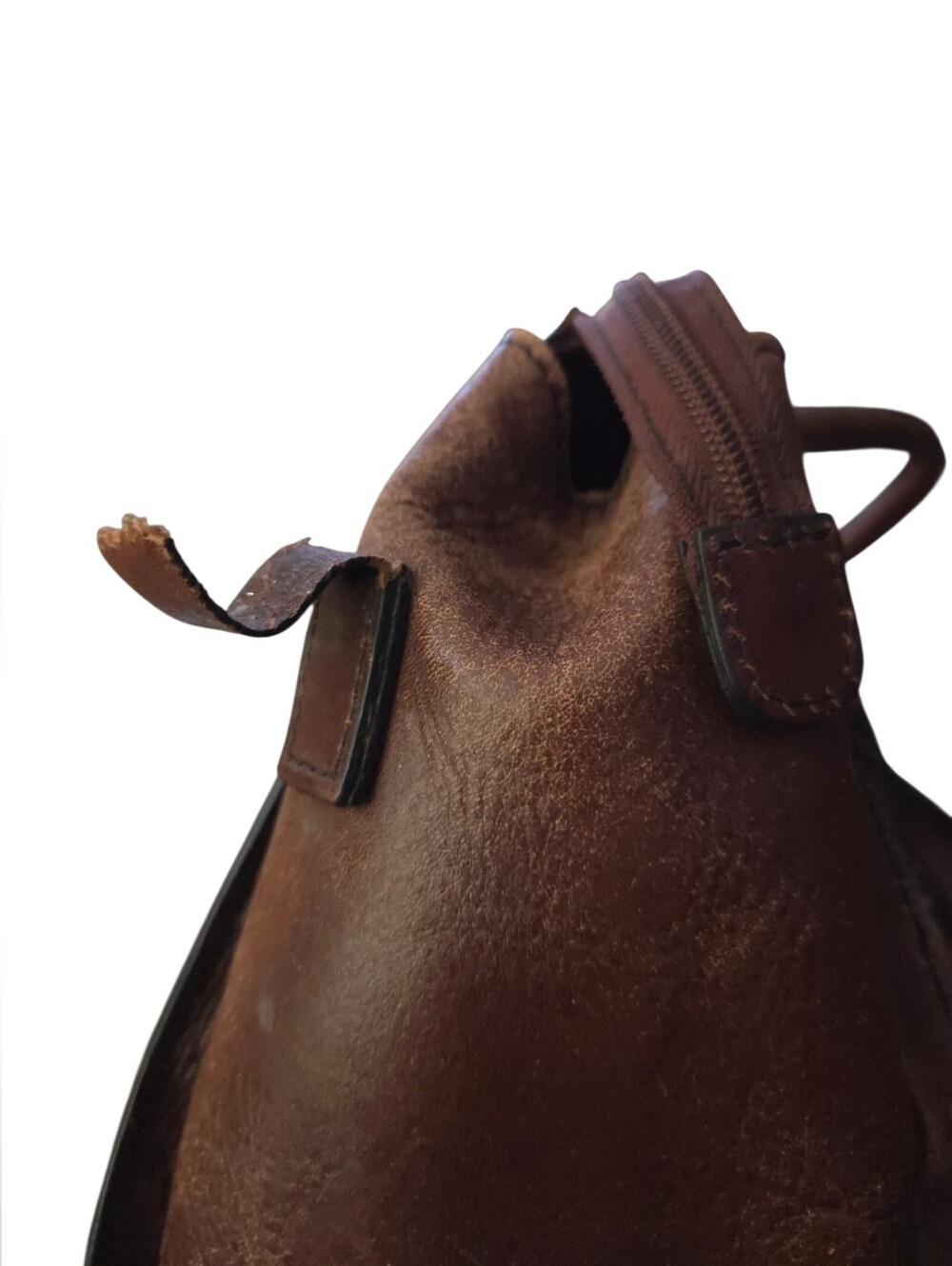 Wilsons Leather - Large Vintage Classic Brown Distressed Leather Tote Bag - Picture 8 of 16